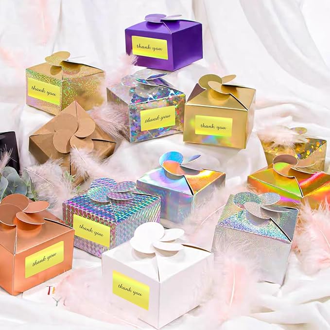 2.25"x1.25" Direct Thermal Labels, Holographic Thermal Printer Labels for Barcode, Self-Adhesive Address Shipping Thermal Label Stickers-1 Roll, 300 Labels, Holographic Yellow