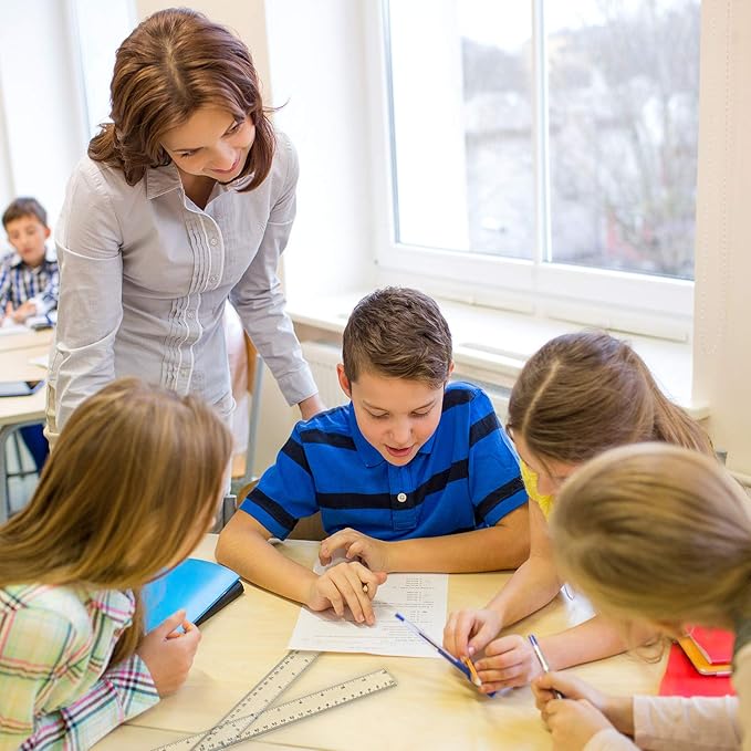 Chuangdi 20 Pieces 12 Inch Rulers Bulk Plastic Colorful Rulers for Kids Student Classroom School Office(Clear Color,Classic)