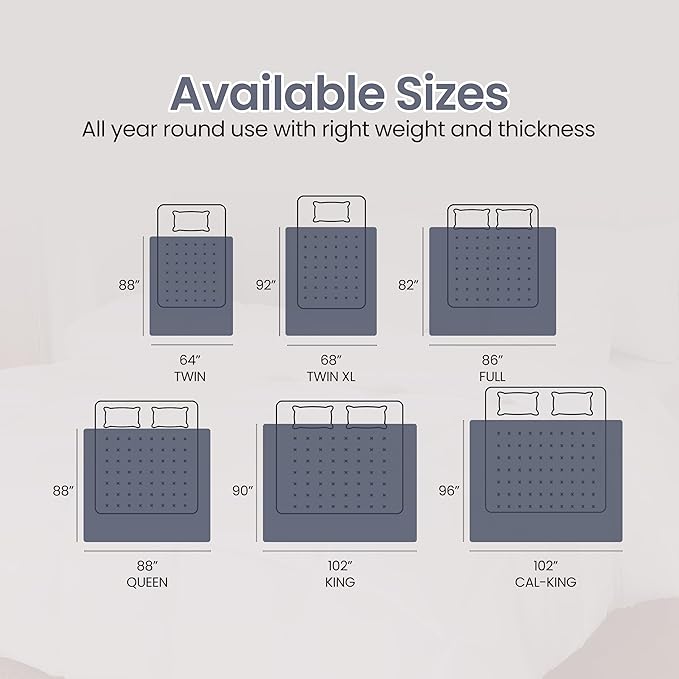 Utopia Bedding Comforter Duvet Insert, Quilted Comforter with Corner Tabs, Box Stitched Down Alternative Comforters Queen Size (Navy)