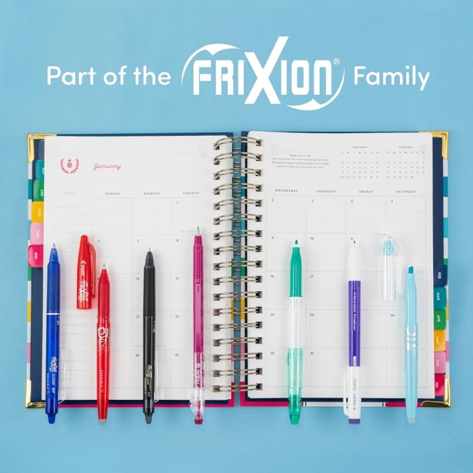 PILOT FriXion Waai Erasable Gel Pens, 8-Pack Pouch, Extra Fine Point 0.5 mm, Assorted Colors, FriXion Erasable Pens 0.5 - Ideal for School, Journaling & Office Writing