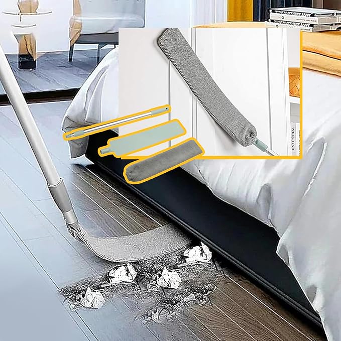 Retractable Gap Dust Cleaning Artifact |Extendable Duster Cleaning Tool for Hard-to-Reach Areas |Reusable Washable Dusting Wand for Home,Ceiling,Blinds,Under Furniture (3)