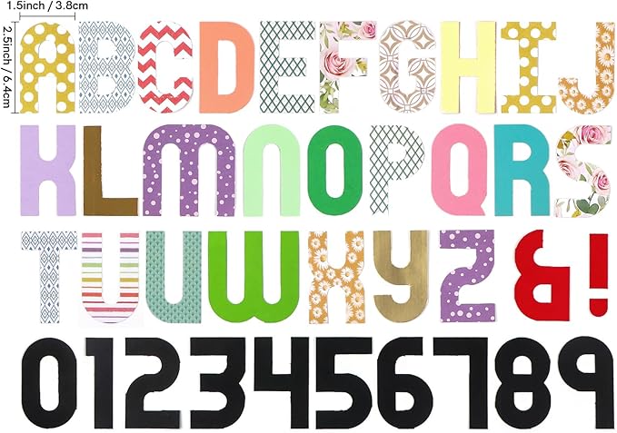 BAOFALI Mini Alphabet Punch Board, 6x4.25inch Paper Hole Punches for DIY Craft Cards Scrapbooking Party Decor,Custom DIY Crafting Projects, Banners, Signs, Cards, Creating Letters, Numbers