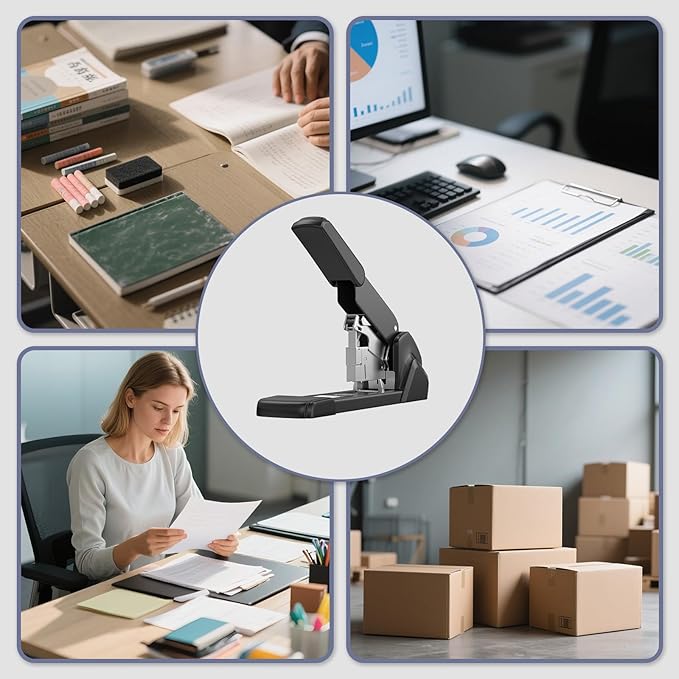 Labor-Saving Heavy Duty Stapler,240 Sheets High Capacity, Large Office Staplers,Large Industrial Stapler,3000 Staples Included,Easy to Bind.
