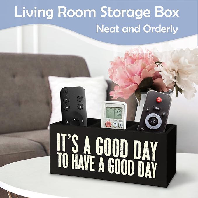 SNNDER It's a Good Day to Have a Good Day Pen Holder, Inspirational Desk Decor, Motivational Gifts for Women Men Acrylic Pen Pencil Holder Organizer for Home Office Desk Accessories