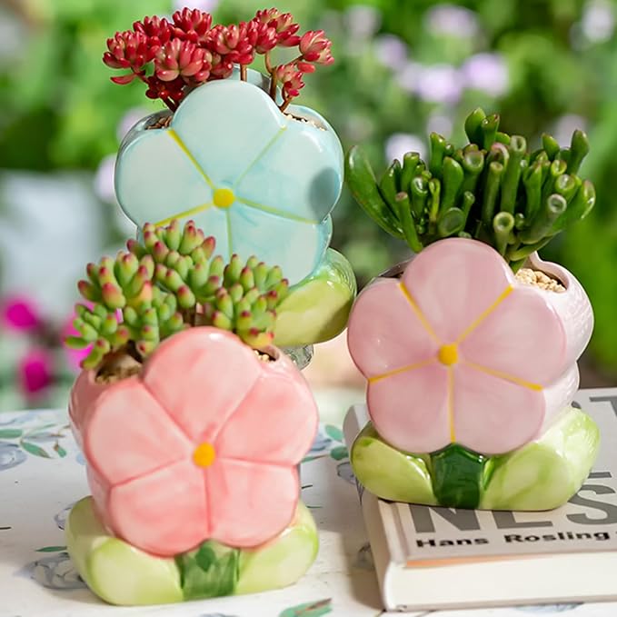 Red Makeup Brush Holder Pen Holder Office Desk Accessories Aesthetic Pencil Holder Cute Toothbrush Holder Flower Home Decor Vase Birthday Gifts for Women Vanity Kawaii Kitchen Utensil Holder