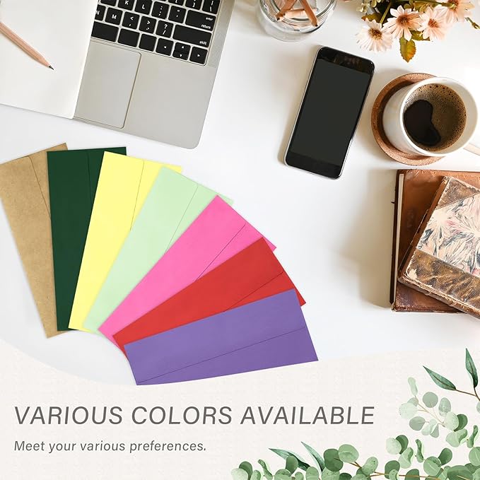 50 Pack #10 Business Envelopes, Self Seal Standard Kraft Envelopes for Secure Business & Legal Mailing, Office, Checks, Letter, Invoices, 4 1/8 x 9 1/2 Inches