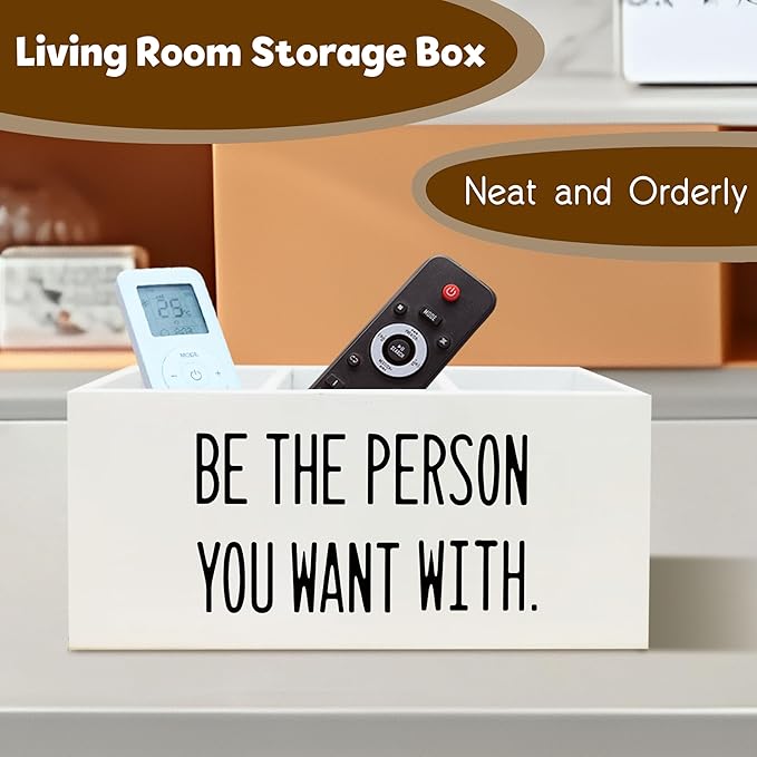 Be the Person You Want With Office Decor Pen Holder for Desk, Motivational Gifts for Human Resources signs, Motivational Wooden Pencil Holder Office Desk Accessories