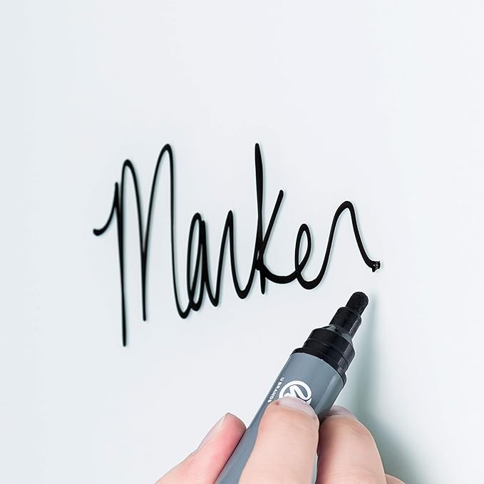 U Brands Magnetic Glass Whiteboard, 24” x 36" Inches, White Frosted Surface, Frameless, Only for Use with HIGH Energy Magnets, Dry Erase Board for Office, School, Home