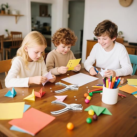 2 PCS Hole Punch,1/4 Inch Single Hole Puncher with 8-Sheet Capacity,Durable One Hole Paper Punch,Create Circle Hole Punch for Crafts,Gift Tags,Tickets & Scrapbooks by YUIOASE