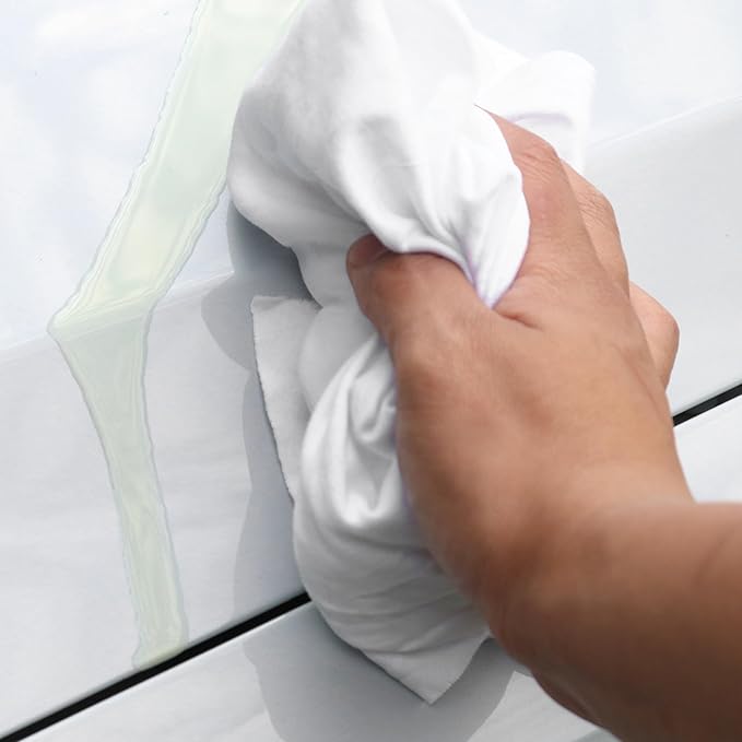 Arkwright W43 Cotton Tshirt Rags - 25 lb Box - Soft Lint Free Cloths for Cleaning, Streak & Scratch-Free, Professional Grade Bulk Wiping Towels for Polishing, Painting, and Staining, White