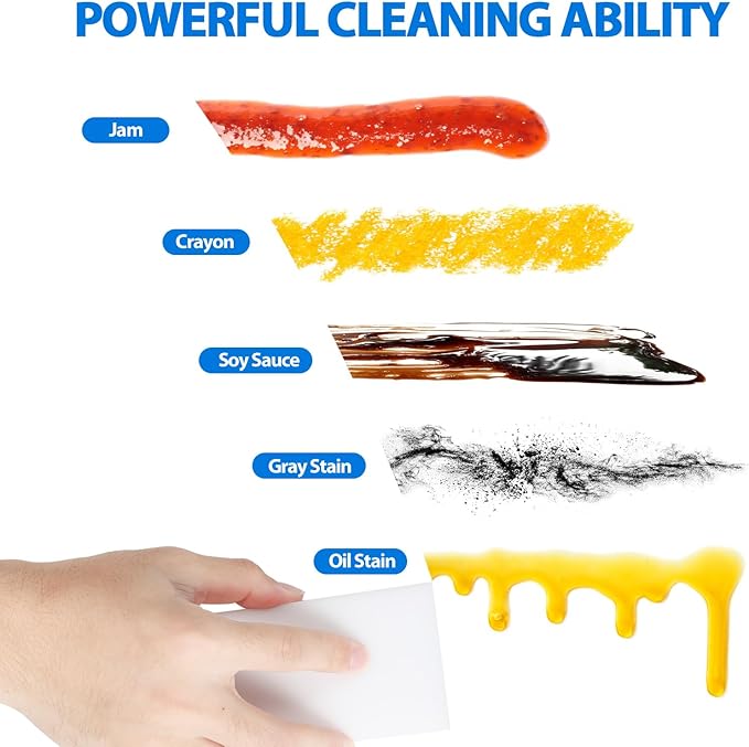 100 Pack Magic Sponges Eraser, Multi-Functional Household Cleaning Melamine Sponge Foam for Kitchen, Bathroom, Sink, Bathtub, Shoes, Wall