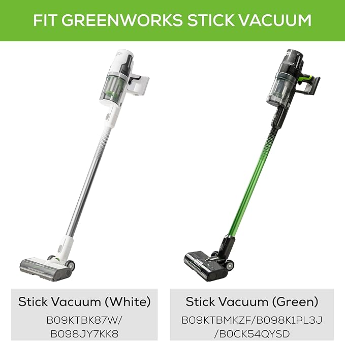 Greenworks Stick Vacuum Foldable Stand for Charger (Black), Works with Greenworks 24V Stick Vacuums (SVW24L411, SVG24L411, SVW24L410, SVG24L410)