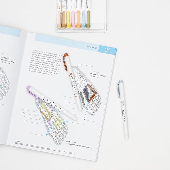 Zebra Pen Mildliner Dual-Tip Highlighters, Chisel and Bullet Tips, Ideal for Bible Highlighting, No Bleed, School Supplies and Teacher Supplies, Assorted Neutral and Gentle Ink Colors, 10-Pack (78701)