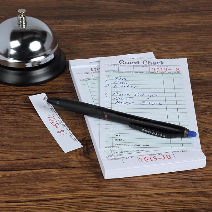 Pentonic BR-T Retractable Ballpoint Pens, 18 Count, Blue Ink, 0.7 mm Fine Point, Smooth Writing For Journaling, Office & School (PEN12125)