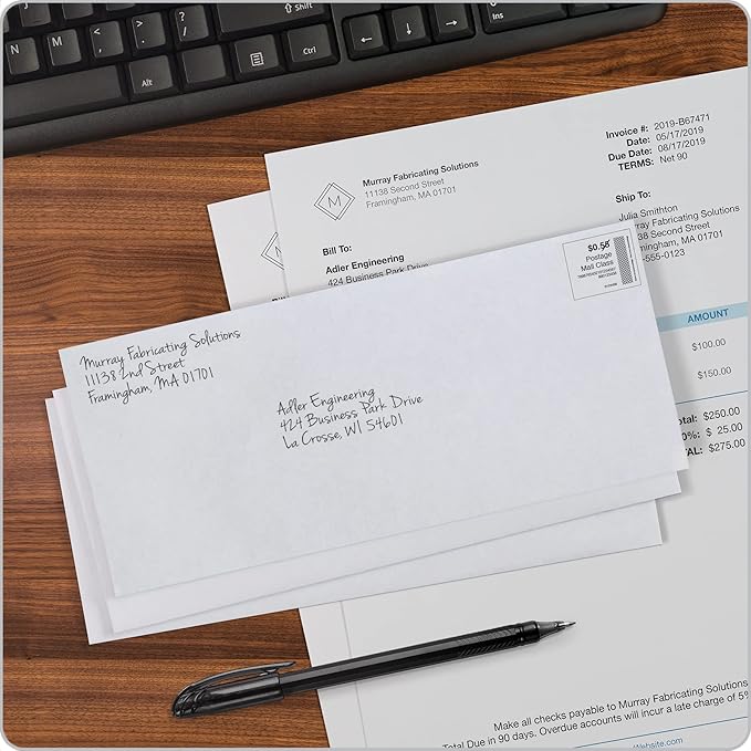 Columbian #10 Security Envelopes, 500/Box, No Window, 4-1/8 x 9-1/2 Inches, Release & Seal Self Seal, White (COLO151)