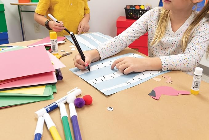 Prang Classic Art Markers, Washable, Bullet Tip, Assorted Colors, 8 Count