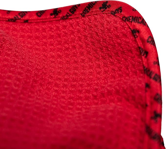Chemical Guys Waffle Weave Red Microfiber Drying Towel - 24" x 16", 70/30 Blend Microfiber Towel with Silk Edging for Scratch-Free Car Drying, Ultra Absorbent and Safe for All Surfaces