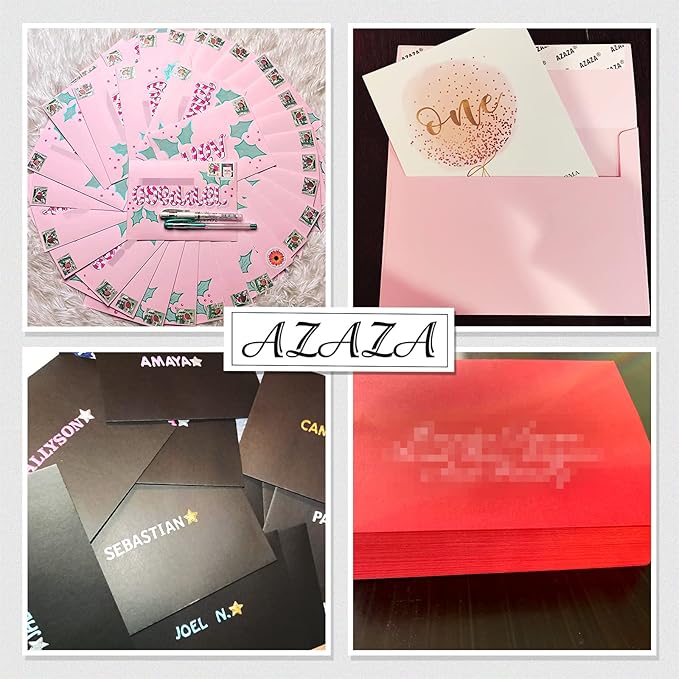 100 Pack A2 Pink Envelopes Self Sealing Adhesive Perfect for Weddings, RSVP, Invitations, Baby Shower,Greeting Cards,Announcements, Thank You Notes| A2(4.375 x5.75 Inches)