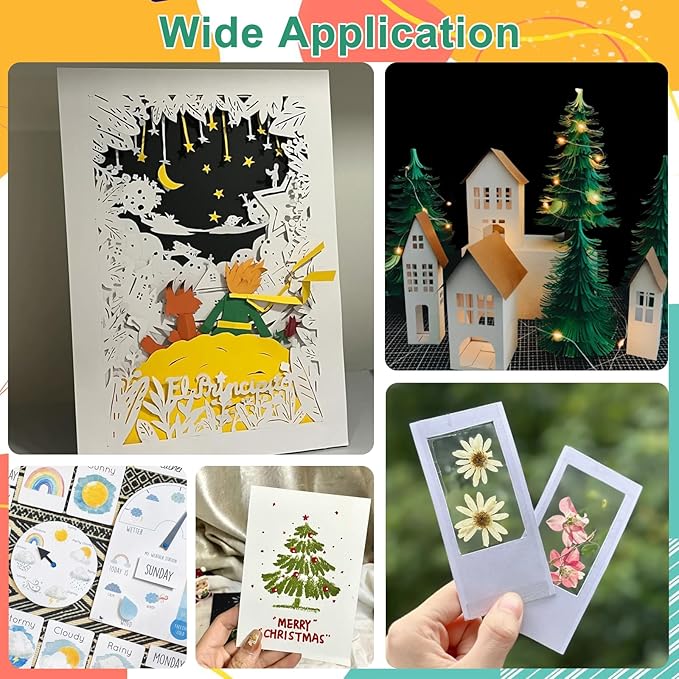 OcePor 50 Sheets White Cardstock Paper, Colored Printer Paper 8.5 x 11, Card Stock Thick Construction for Craft,Scrapbook,Office Printing, Invitations, Certificates,92 lb/250gsm