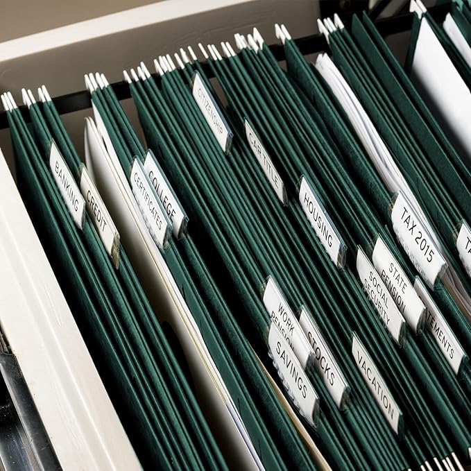 HERKKA Extra Capacity Hanging File Folders, 60 Pack Reinforced Letter Size Hanging Folders with Heavy Duty 3 Inch Expansion, Designed for Bulky Files, Medical Charts, Green