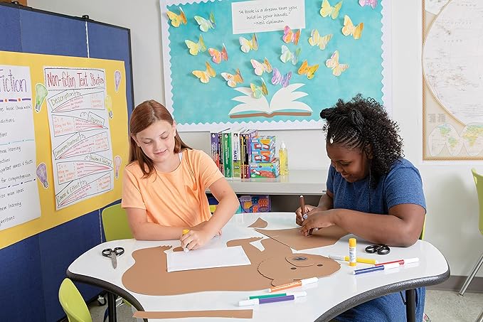 Prang Classic Art Markers, Bullet Tip, Assorted Colors, 12 Count