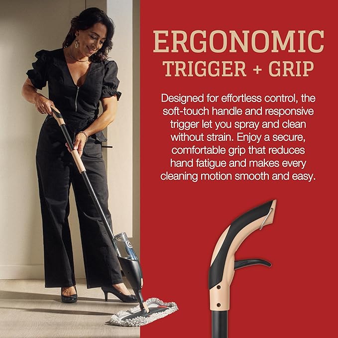 CAMPANELLI Pro Series Spray Mops for Floor Cleaning - Long-Lasting Durable Microfiber Mop with 2 Easy Glide Pads & Solution Tank for Hardwood Laminate, Tile and Vinyl Floors | 19" Wide