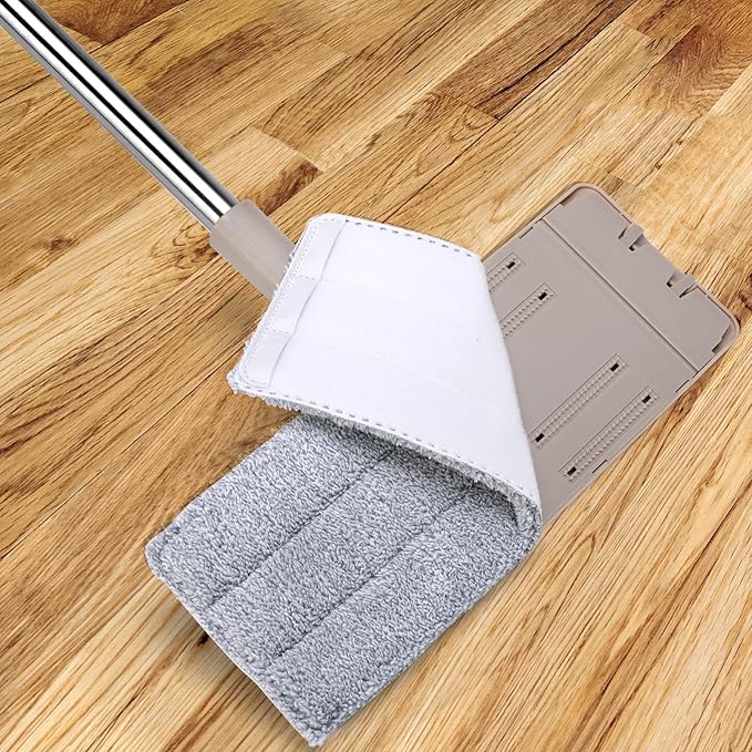 Microfiber Mop Replacement Pads Compatible with Joymoop or Squeeze Mop Bucket Set, Joymoop Mop Replacement Pads, 13" x 4.9" Washable Mop Pads/Head/Refill for Floor Cleaning (3 Pack)