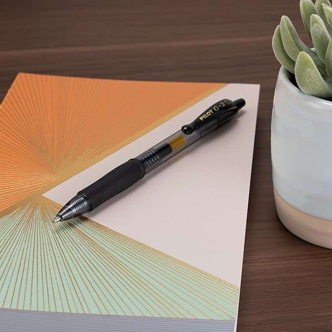 Pilot G2 Premium Gel Pens, Black Pens, Bold Point 1 mm, 12 Black