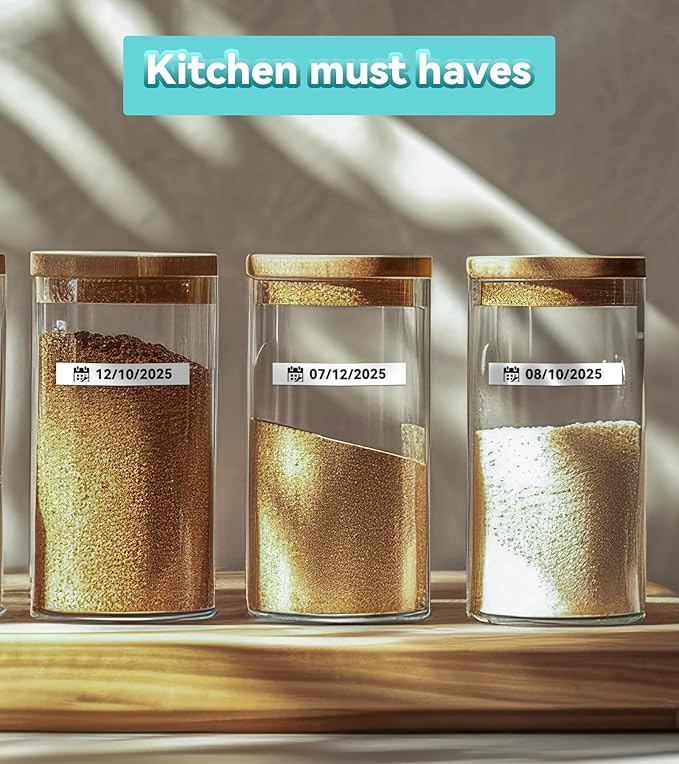 M950 Label Maker Refills M-K231 Replace for Brother P Touch M Tape M-K231S M231 MK231 12mm 0.47 Inch for Brother PTouch PT-M95 PT-65 PT-80 PT-70 PT-45 PT-90 Label Makers, Black on White, 4 Pack