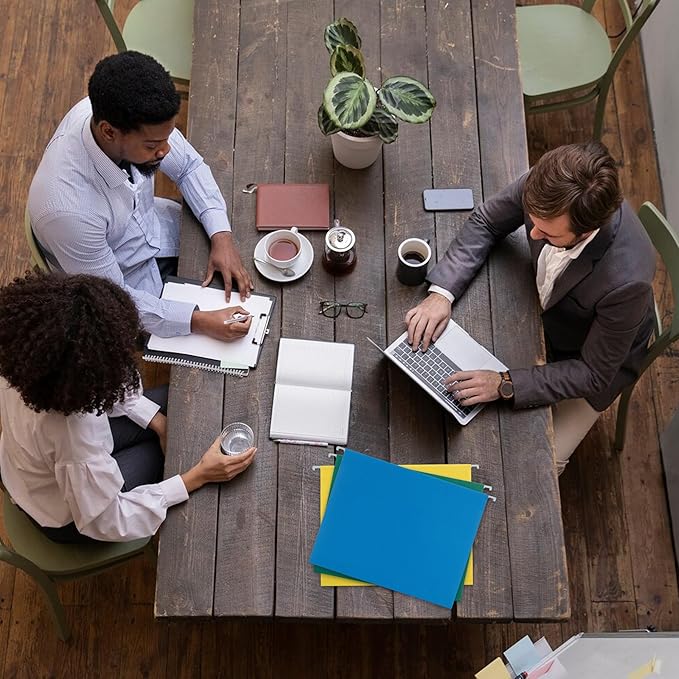 6 Pack Pink Hanging File Folders with Pocket,Letter Size Decorative File Folder Cute Pretty Hanging Folder for Office Home School with 1/5-Cut Adjustable Tabs