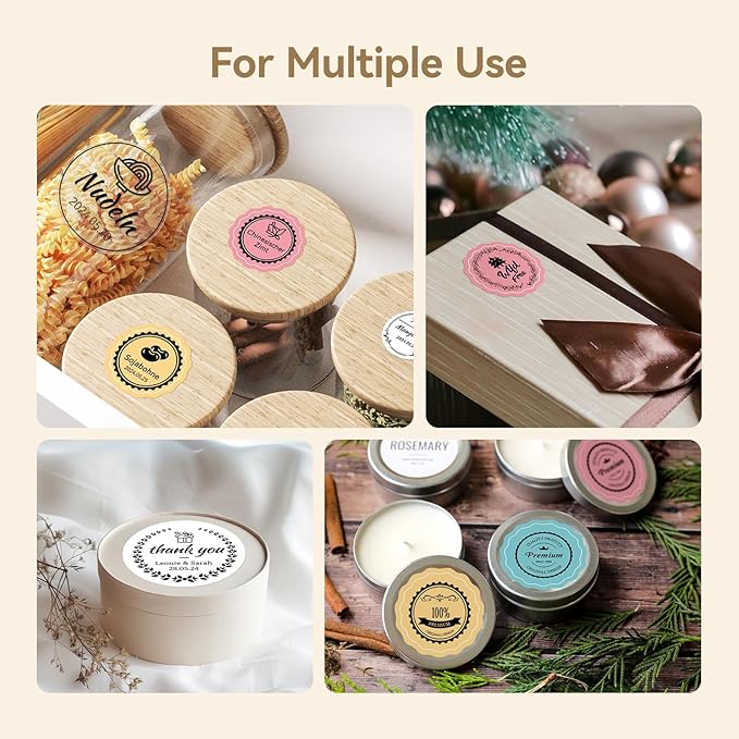 NIIMBOT Thermal Label Maker Tape 34×34mm Color Label Paper Compatible for NIIMBOT B1 B21 B31 B3S K3, Thermal Sticker Paper 1.33" x 1.33" Waterproof Labeling Tape Replacement, 3 Packs Color