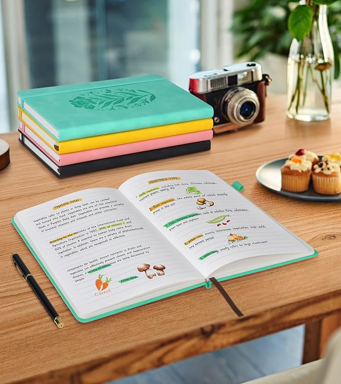 Flower Journal notebook (Green, A4)