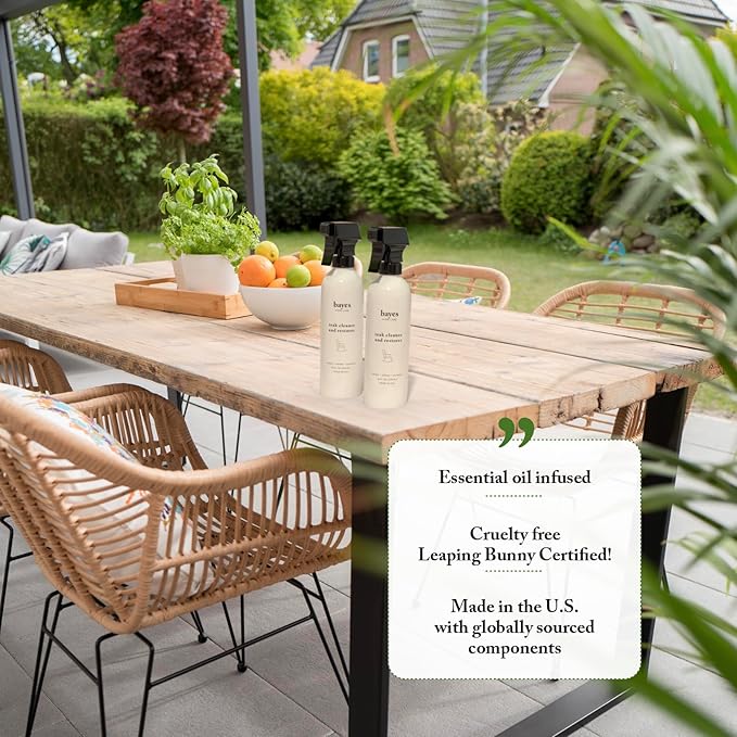 Bayes High Performance Teak Cleaner & Restorer - Cleans, Shines, and Protects - Maintains Fine Teak and Restores Neglected Teak - 16 oz