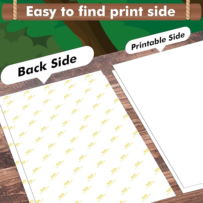 Koala Sublimation Paper 150 Sheets 3.5x9 Inches for Heat Transfer DIY Gift Compatible with Inkjet Sublimation Printer 105gsm