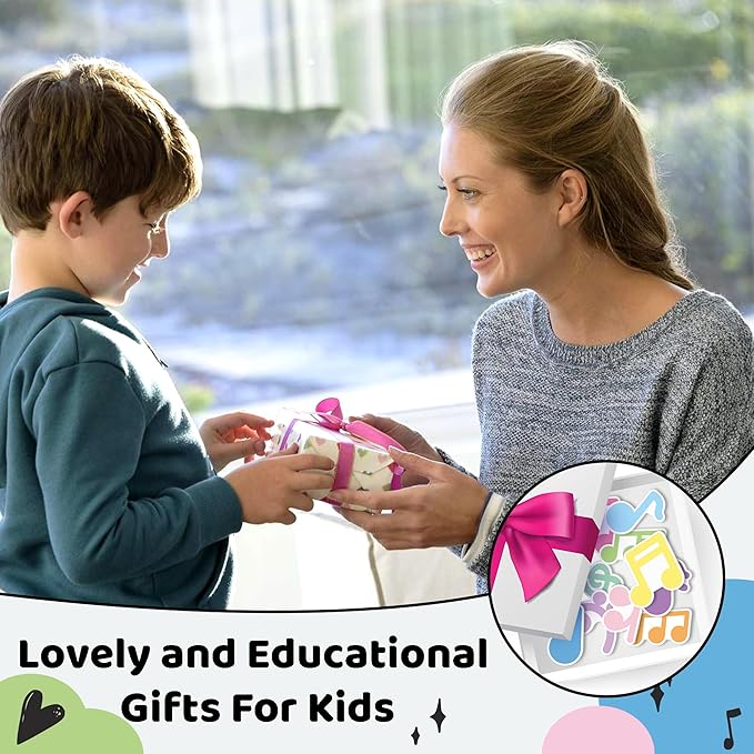 CJiangpo 30Pcs Music Themed Sticky Notes Cute Musical Note Sticky Note Pads, 600 Sheets Self Stick Notepad Memo Pads Funny Page Marker Classroom Rewards Music Themed Gift for Kids