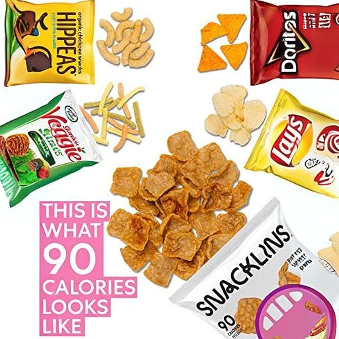SNACKLINS Plant Based Crisps - Vegan Healthy Snacks - Gluten Free, Grain Free, Plant Based Crisps, 100% Kosher For Passover, Low Calorie - No Added Sugar, Crunchy, Puffed Snack - Variety Pack - .9oz Bag (Case of 5)