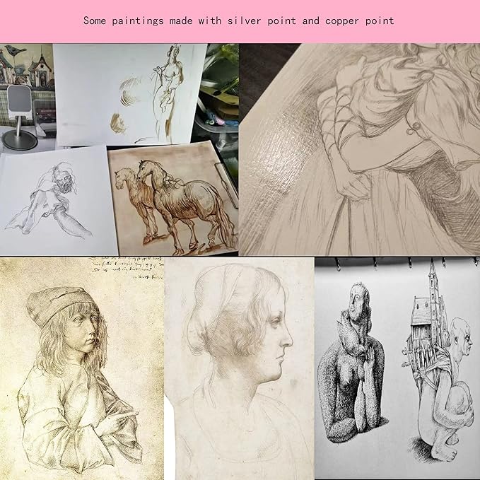 new type propelling pencil silverpoint silver needle pen stylus automatic mechanical pencil for silverpoint sketch paper