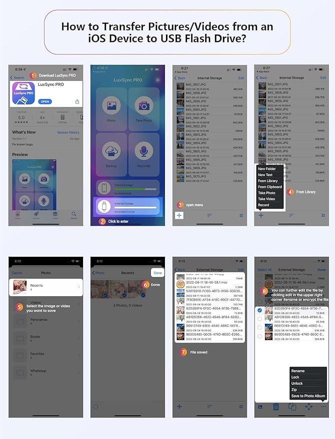 MFi Certified Flash Drive 256GB for iPhone USB Memory Stick Thumb Drives High Speed USB Stick,Photo Stick External Storage for iPhone/iPad/Android/PC
