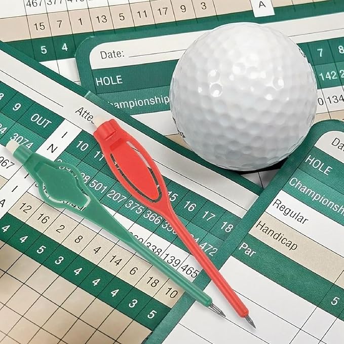 PATIKIL 2H Pencils, 12 Pack Golf Scoring Pencils with Eraser Mechanical Plastic Bulk for Sport Games Meeting Office, Red