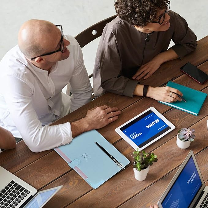 Wisdompro Pen Clip, 12 Pack Stainless Steel Pencil Clip Holder for Notebook, Books, Journal, Clipboard, Paper, etc. - Fits Almost Any Pen Size (Silver)