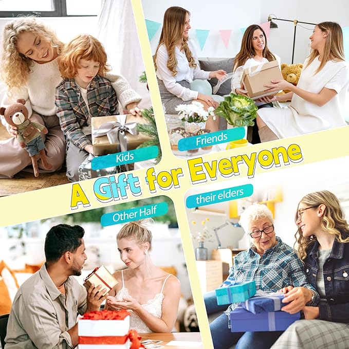 PRT Mini Sticker Printer with 1 Roll Paper, Portable Thermal Sticker Maker Machine for Notes, School Supplies & DIY Labels, Wireless Bluetooth with Free App, Compact for Students, Office & Home Use