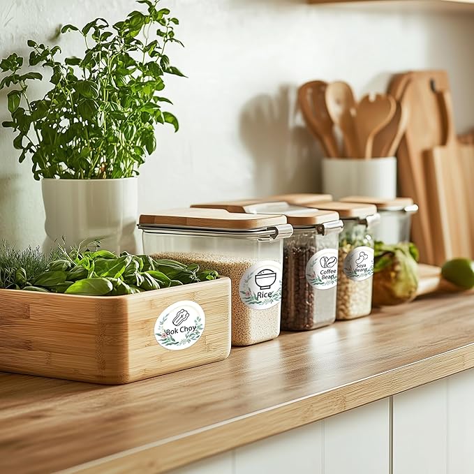 2'' Round Thermal Labels, 500pcs Circle Thermal Printer Label, Multi-Purpose for DIY Logo Design, Name/Price Tag, Address, QR Code, 750 Labels/Roll