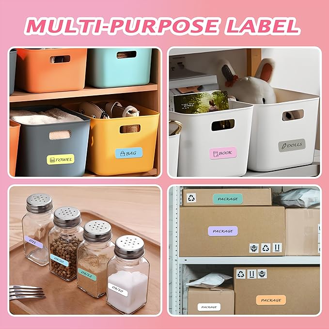 10 Rolls Colorful Mini Thermal Printer Sticker Paper, 57x25mm, High-Contrast Sticker Paper for Mini Pocket Printer, BPA-Free