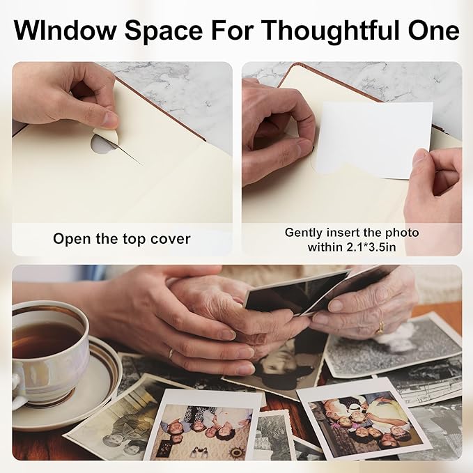 Letters to My Daughter in Heaven Leather Journal with Photo Slot, Sympathy Gift for Loss of Daughter, Memorial Notebook with Pen & Keychain, Bereavement Gift for Grieving Parents