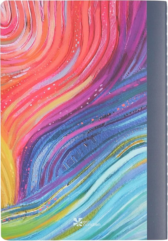 Erin Condren Productivity Petite Journal, Evolve Design, Compact Lined Notebook for List-Making, Note-Taking, To-Do Lists, Writing and Organization, Portable Softcover Journal, Evolve