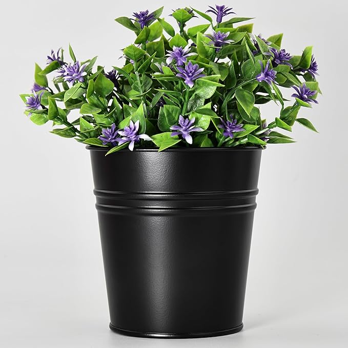 Pen Holder Cups for Desk,Metal Pencil Holder,Marker Pen Storage Holder Desktop Stationery Organizer Makeup Brush Holders, Desk Accessories & Workspace Organizers for Office School Home -2 Pack (Black)