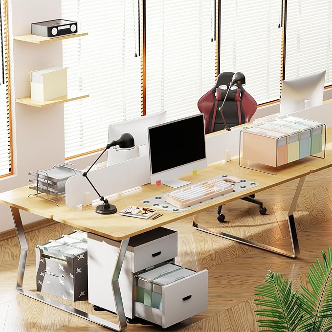 Plastic Hanging File Folders,Letter Size,6 Pack Heavy Duty 4" Expansion,Extra Capacity Hanging Folders with Tabs,Filing Cabinet Organizer for Office Home School,for Bulky Files,Pastel Color