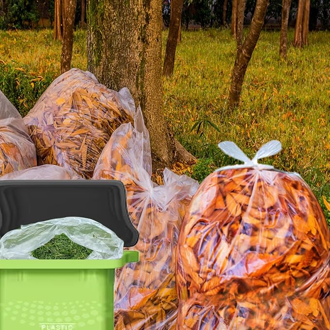 BEIDOU-PAC 40-45 Gallon Trash Bags, 250 Count Bulk, Heavy Duty Clear Plastic Recycling Garbage Bags, Multi-purpose Can Liners for Business Home Commercial, Industrial Contractors, Storage, Outdoor