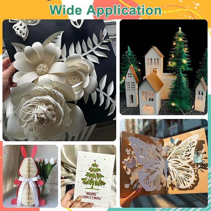 OcePor 50 Sheets Cream Cardstock Paper, Colored Printer Paper 8.5 x 11, Card Stock Thick Construction for Craft,Scrapbook,Office Printing, Invitations, Certificates,92 lb/250gsm