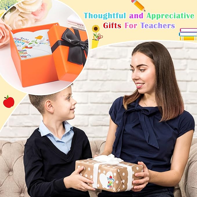 CJiangpo 60Pcs Teacher Sticky Notes Pads, 1200 Sheets Self Stick Notepad Memo Pads Teaching is A Work of Heart Page Marker Thank You Teacher Appreciation Gift School Office Supplies Party Favor Filler